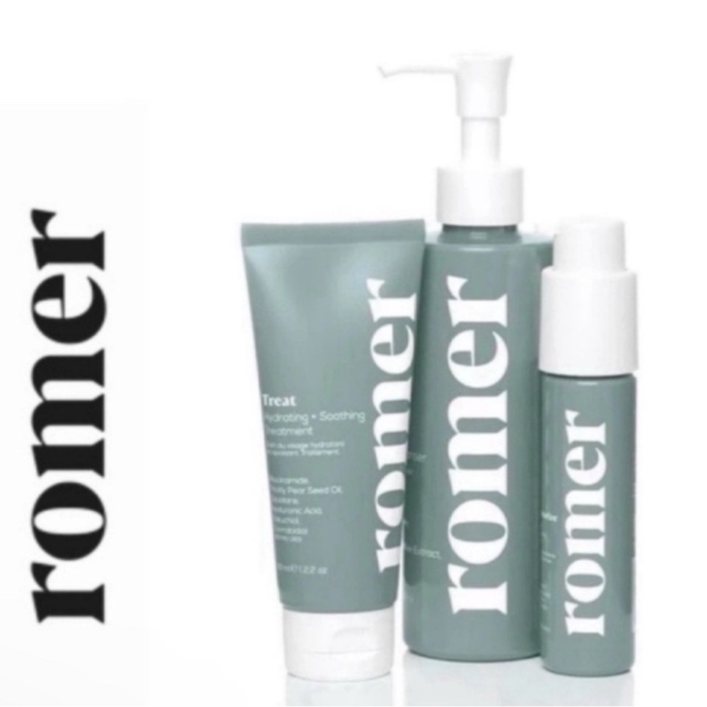 Romer Skincare 3PC THE COMPLETE 3 STEP REGIMEN Parabens Free Skincare/ Brand New